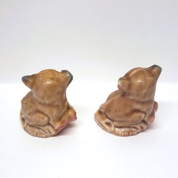 Vintage Wade Whimsies Red Rose Tea Figurines Lemur Hippo Puppy Dog Lot x4 - Picture 9 of 16